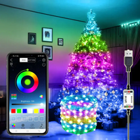 USB LED Christmas Fairy Light  Smart Garland Bluetooth Control Lamp Waterproof Outdoor String Light Wedding New Year Decoration