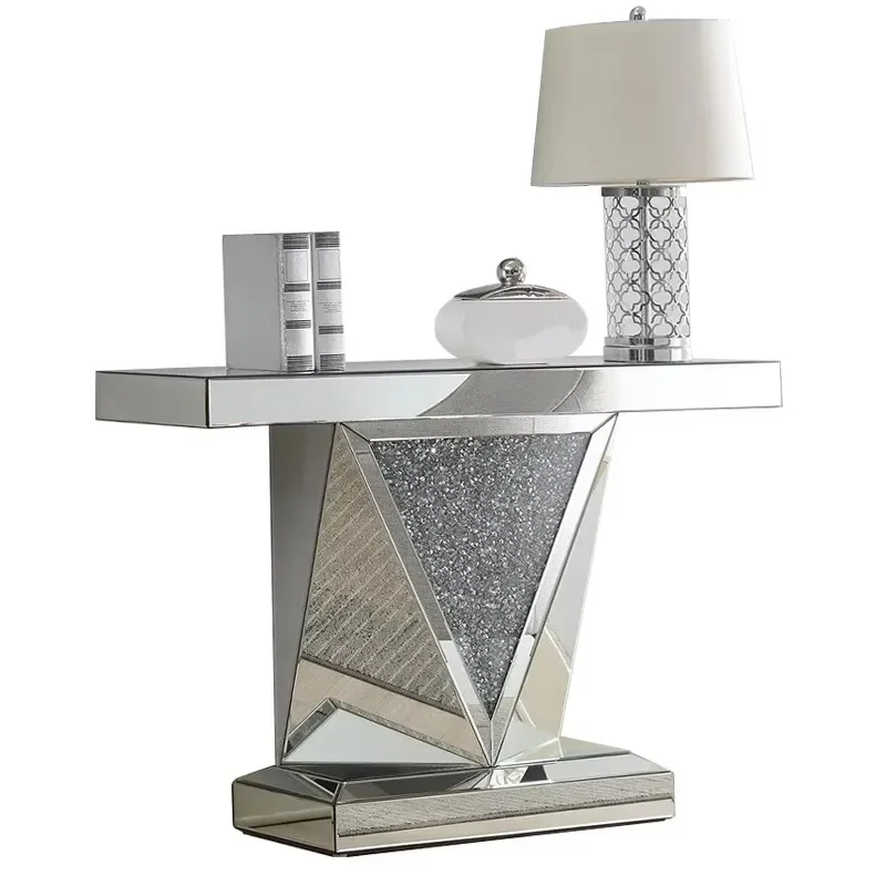 Nordic Design Living Room Table Vintage Modern Silver Console Table Vertical Console Tisch Wohnzimer Entrance Hall Furniture