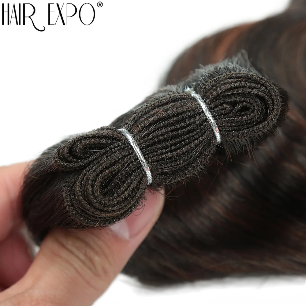 Bio Body Wave Hair Bundles 24Inch Piano Blonde Natural Synthetic Hair Extensions Ombre Thick Ponytail Loose Deep Hair Weaving image 6