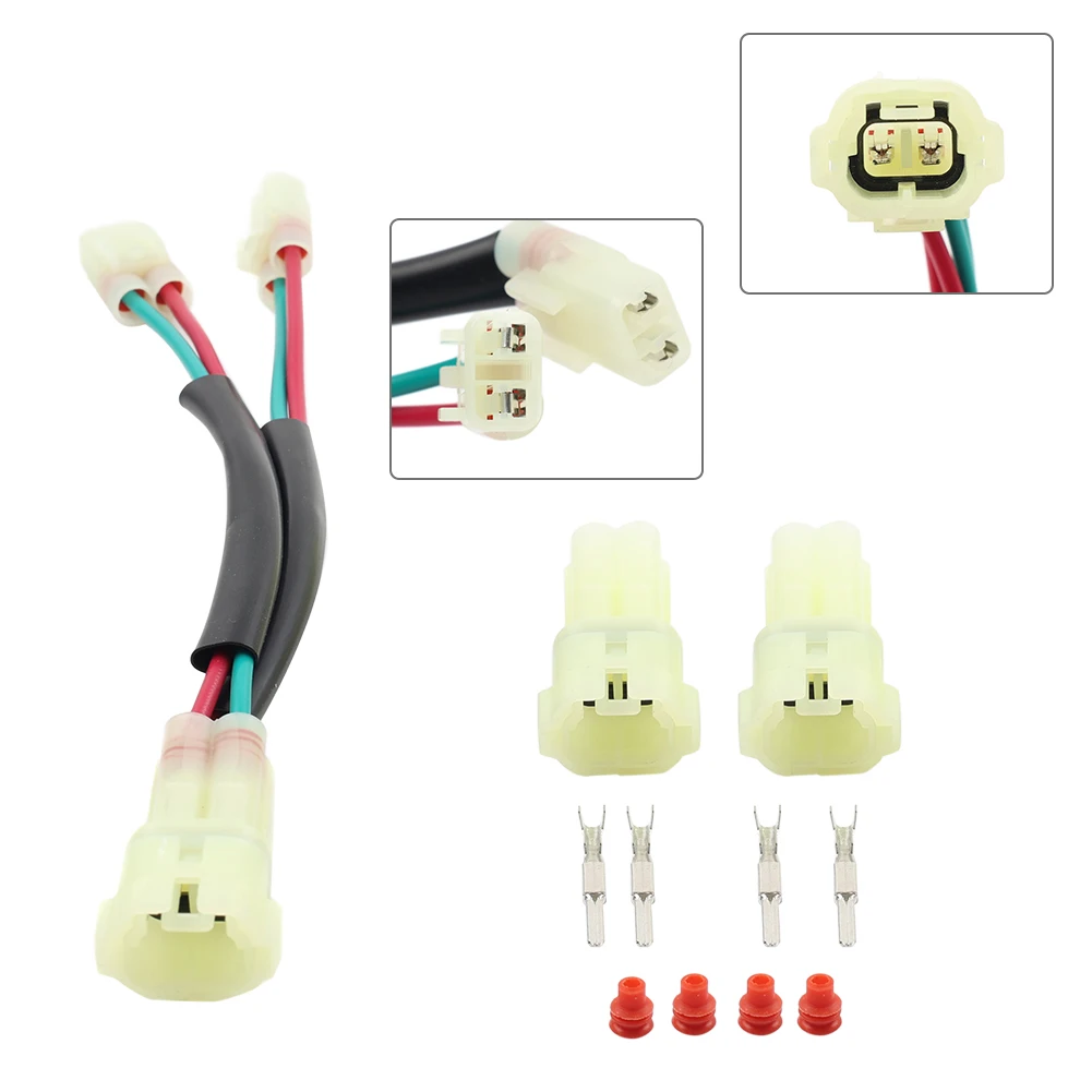 Motorcycle Twin Power Splitter Port Options Plug Harness Wire For Honda CB500X/F/R CB650F