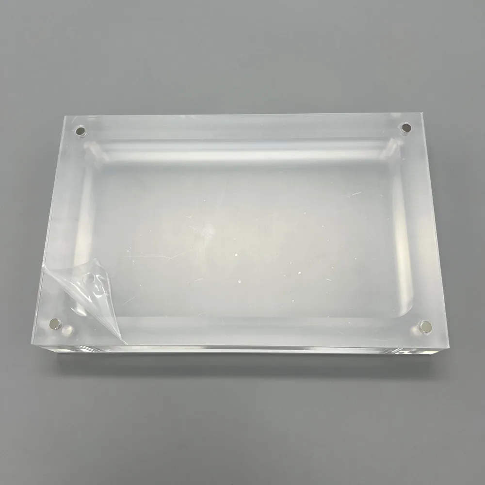 กล่องเก็บคอนโซลฝาครอบแม่เหล็กอะคริลิคความโปร่งใสสูงสําหรับ Nintendo DSiXL NDSiLL