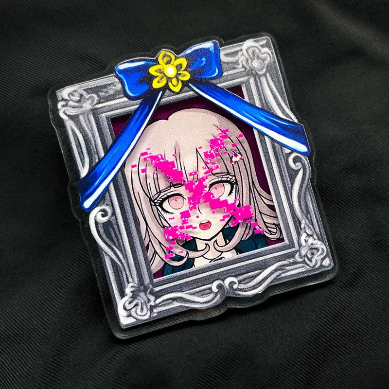 2025 أنيمي 7X7.5 سنتيمتر Danganronpa صورة الاكريليك حامل Nagito Komaeda Kaede Akamatsu Hinata تأثيري هدية