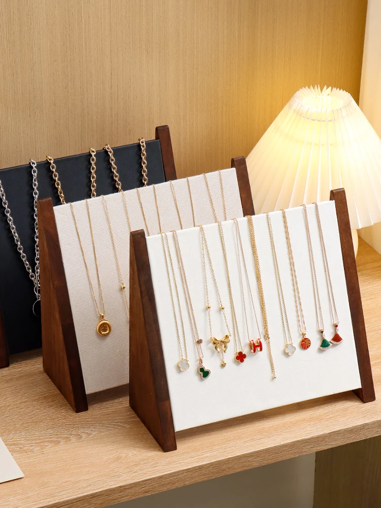 

Rustic Wood Jewelry Display Stand Nelace Earring Ring Bracelet Hook Vintage Sle Organizer for Crt Stall Jewelry ow