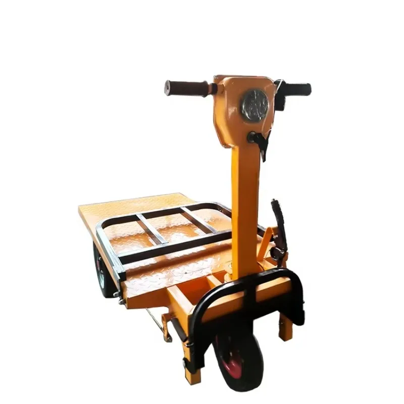 2024 New Arrival Electric Hand Push Cart Construction Stainless Steel Brick Cart Three-Wheel Electric Carts