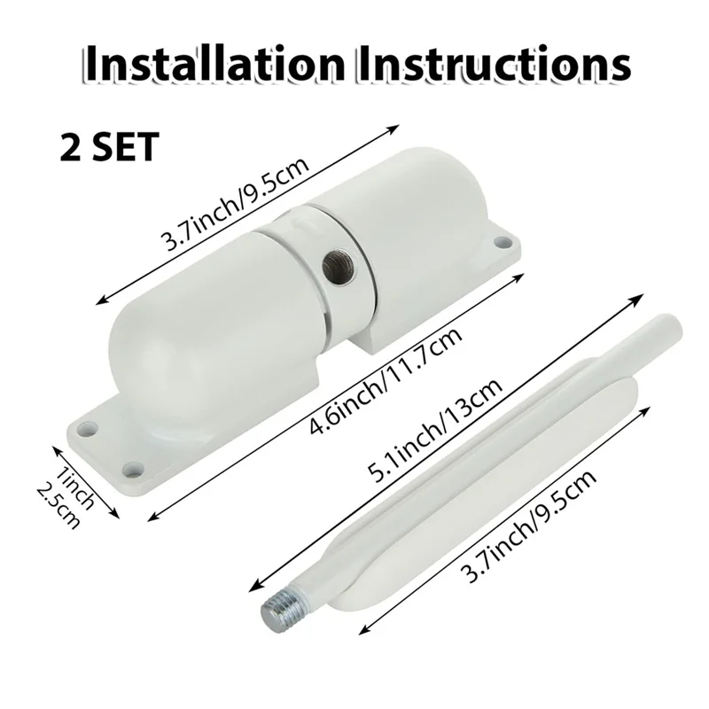 A61Z Deals 2 PCS Automatic Spring Door Closer For Convert Hinged Doors To Self-Closing,Door Closer Auto