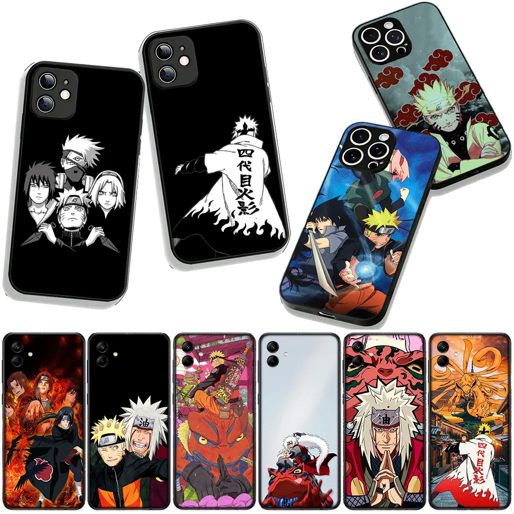 Чехол Japan Anime Jiraiyas Sasukes Itachis для Samsung Galaxy A36 A17 A26 A07 A35 A54 S8 S9 S20 S21 FE S10 Plus A53 A13 A33 A34