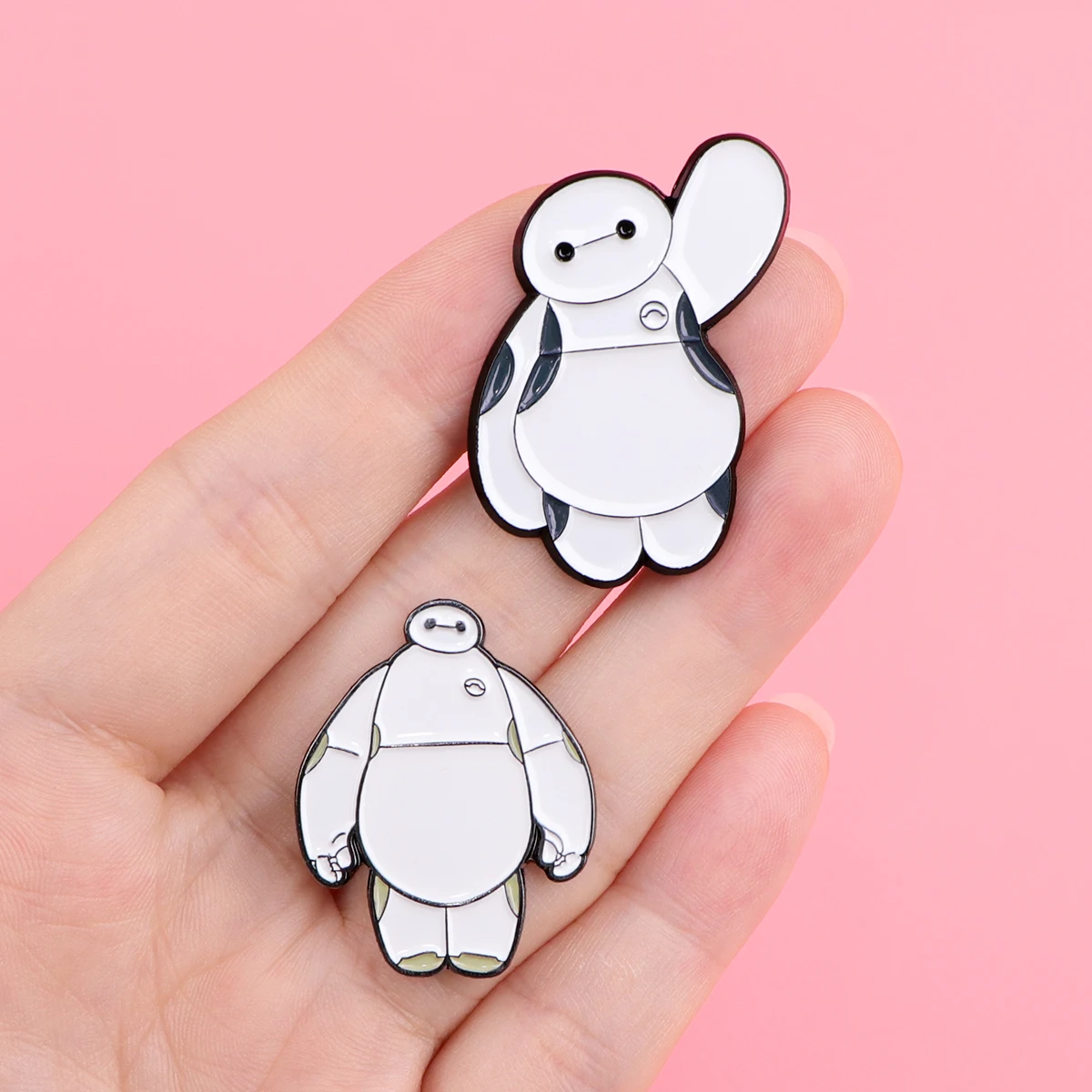 Cute Robot Baymax Enamel Pin Brooches Lapel Pins Backpack Accessories Decorative Jewelry Holiday Gift