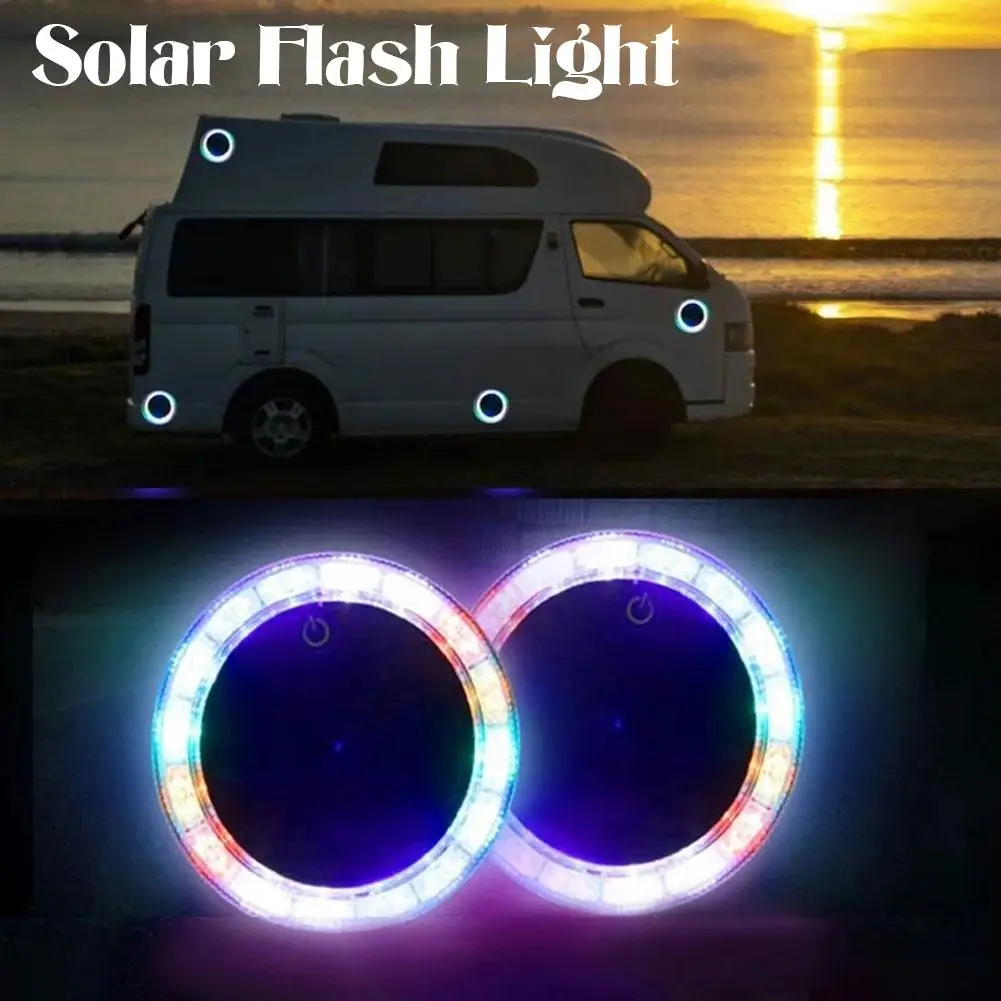 Solar Car Night Safety Flashing Led Light Multi Mode Car Control Magnetic Light Lights Sensitive Accessories Flashing Sensi S6x5