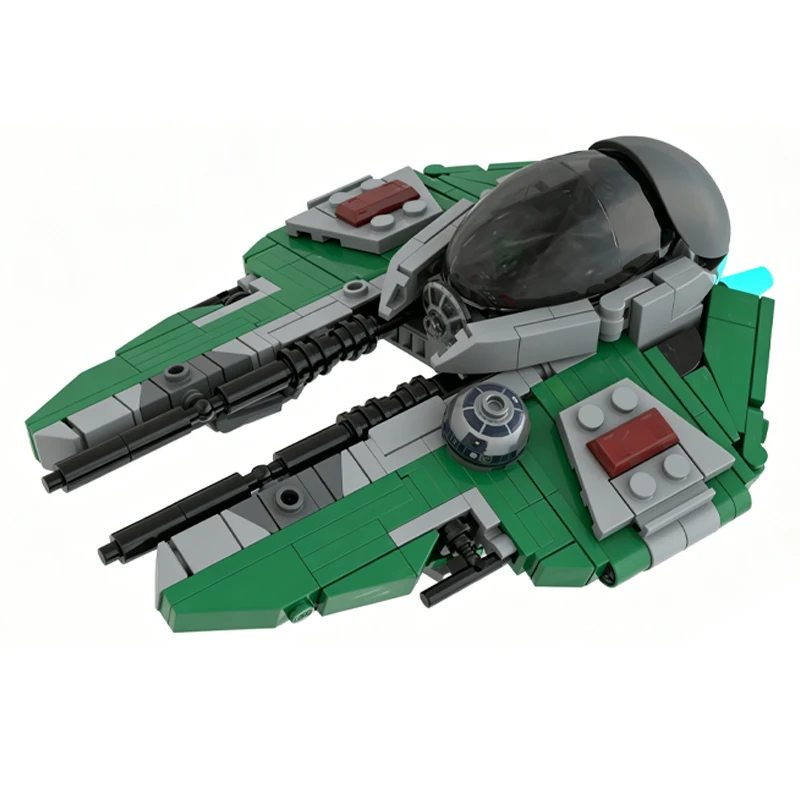 NEW MOC Aayla Secura's Blue Eta-2 Actis-Class Light Interceptor Wars Jedi Starfighter Building Blocks Model Assembly Toy Gifts