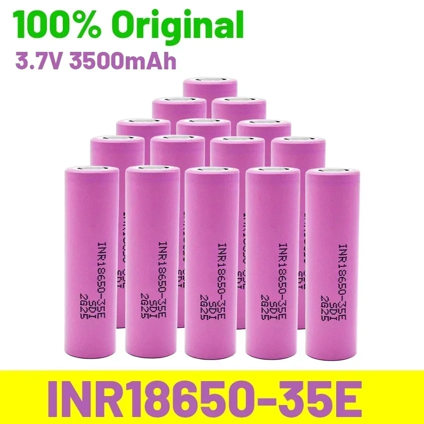 2024 New 18650 Batterie 35E 3,7V 3500mAh entladung 18650 Li-Ion batterie INR18650-35E rechargable Batterie für taschenlampe