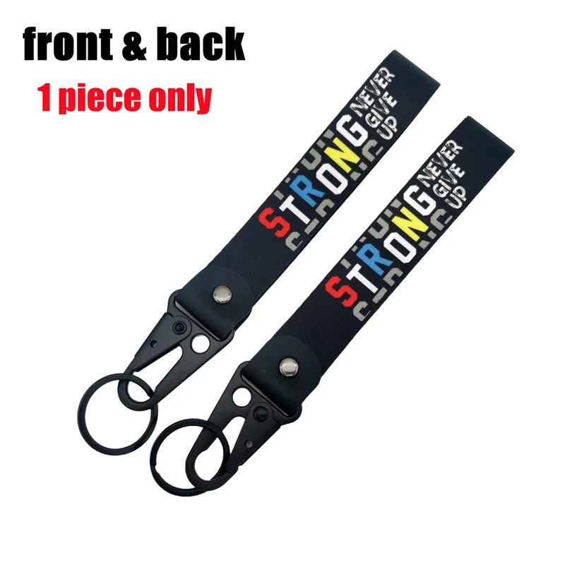 JDM Kultur Stil Schlüsselanhänger Rennwagen Motorrad Schlüsselanhänger Ring Kette Stahl Federclip Lanyard Schlüsselband Auto Anhänger Zubehör