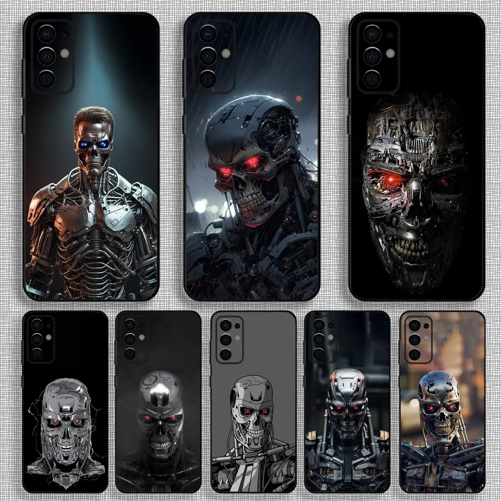 Movie The-T-Terminator Phone Case For Samsung S24,S21,S22,S23,S30,Ultra,S20,Plus,Fe,Lite,Note,10,9,5G Black Soft Cover