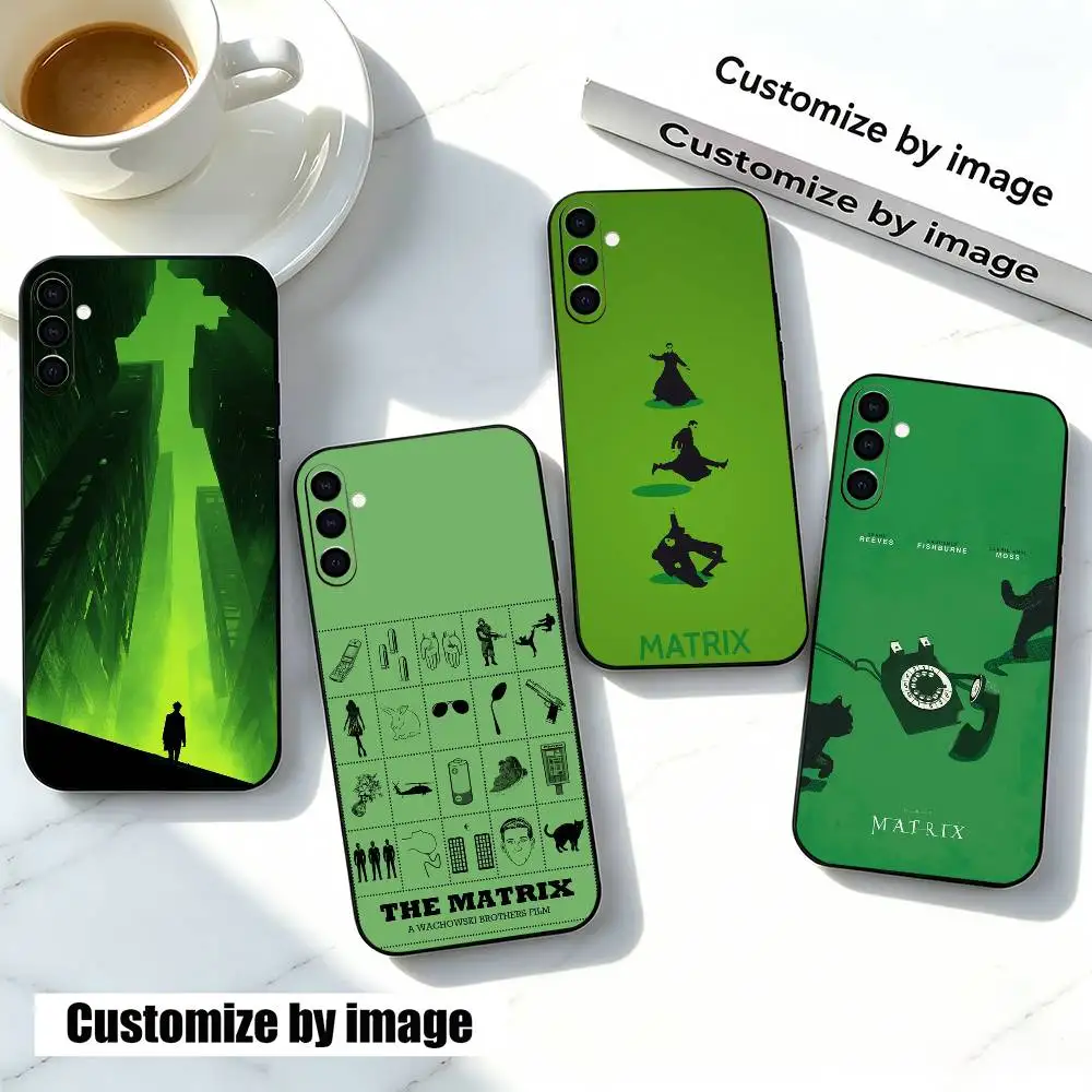 

Neo Keanu Reeves The M-Matrix Phone Case Black Silicone Soft For Samsung Galaxy A73,A72,A71,A70,A53,A52,A51