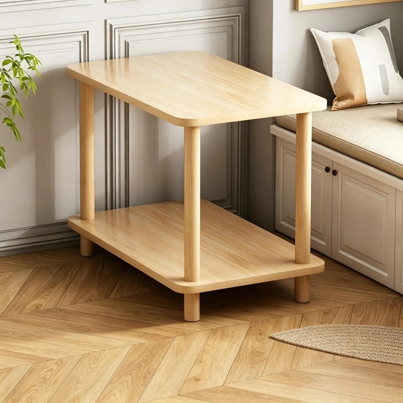

Small table sofa side coffee table household removable bedroom small apartment bedside table rack simple rental house