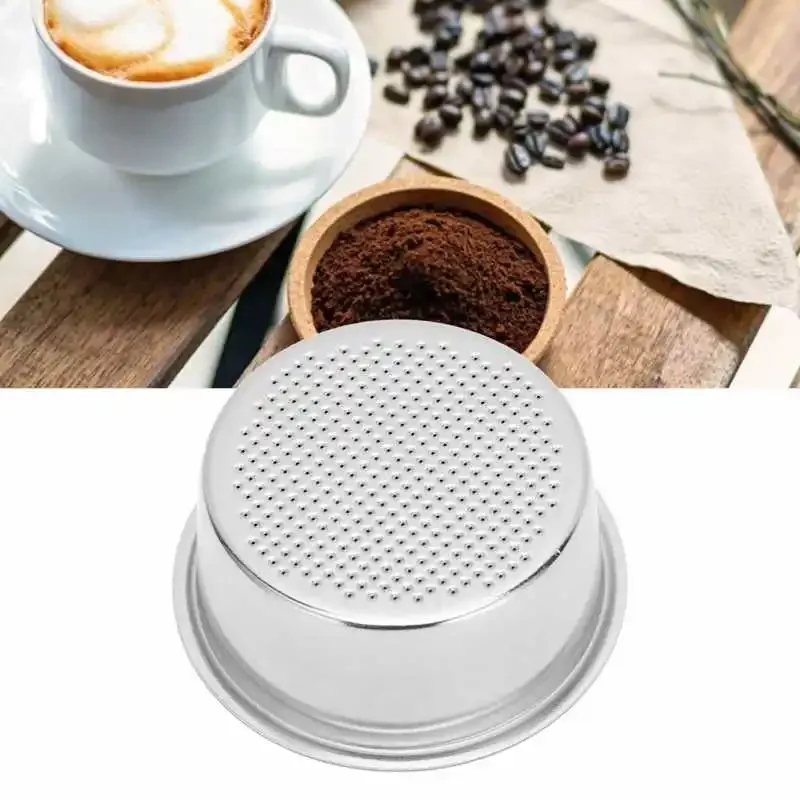 51mm Stainless Steel Coffee Filter Basket for DeLonghi Semi-Automatic Coffee Machine - EC5 EC7 EC9 Accessories