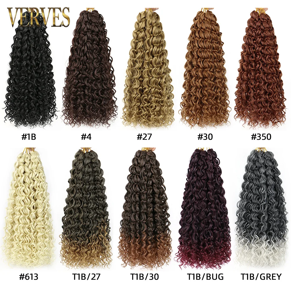 GoGo Curl Crochet Hair Synthetic Afro 14 18 Inches Curly Braids Black Brown Blonde Ombre Braiding Hair Extension For Women