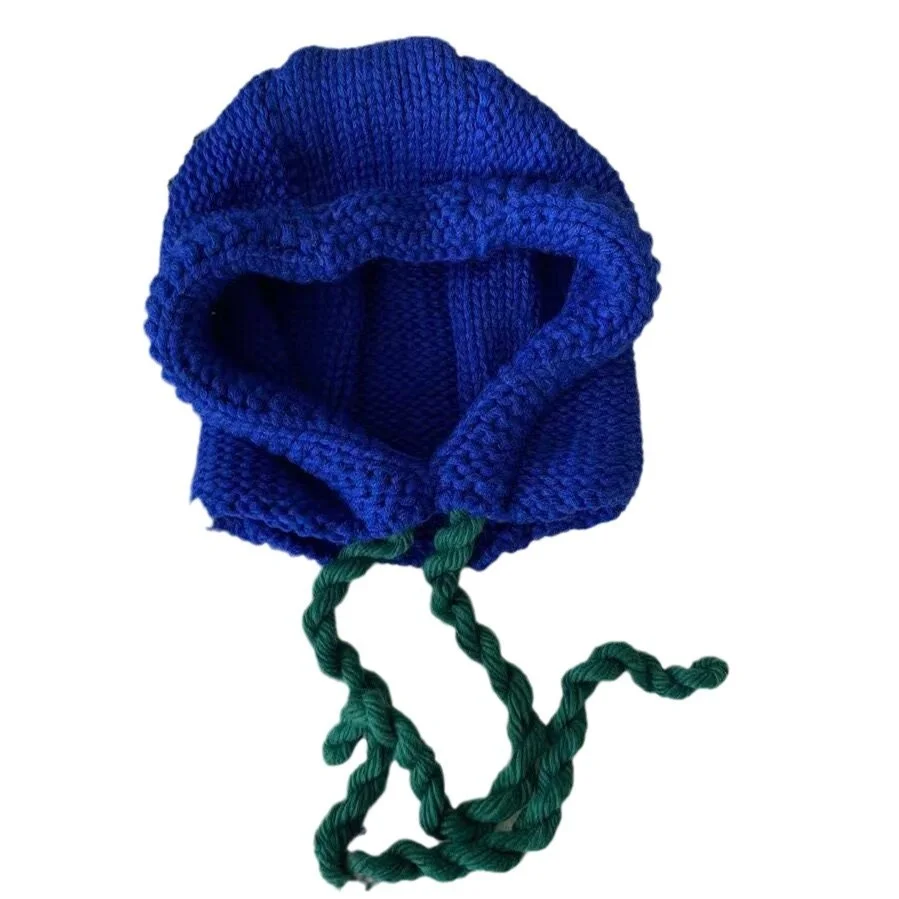 Y2k Women Knitted Balaclava Cap Winter Outdoor Unisex Female Warm Ear Protection Scarf Wool Pullover JENNIES Hat Collar Bonnet