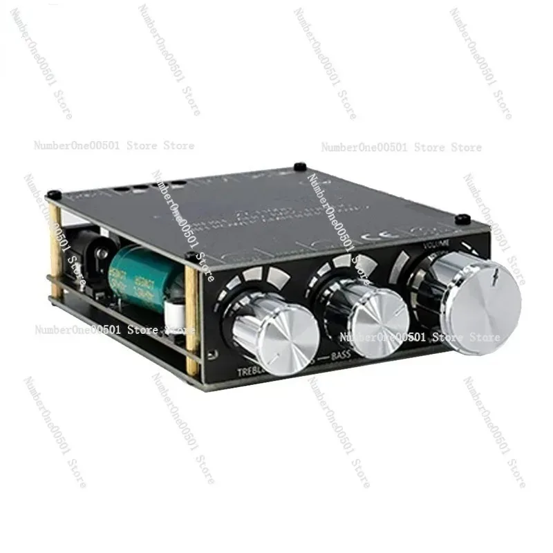 XY-T100H Bluetooth 5.0 stereo digital power amplifier board module with front-stage high and low sound adjustment