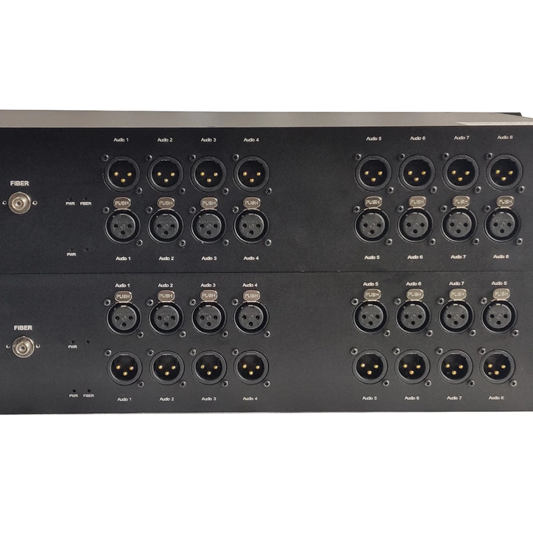 

16-канальный сбалансированный преобразователь аудио в оптоволокно Xlr