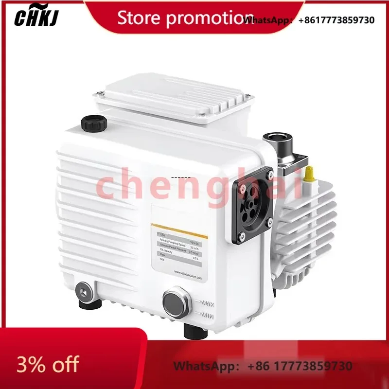 

CHKJ-2025NEW20m3/h VALUE Single-stage Rotary Vane Vacuum Pump VSV-20 Single/three Phase Oil Pump Oil Rotary Vane Vacuum Pump L