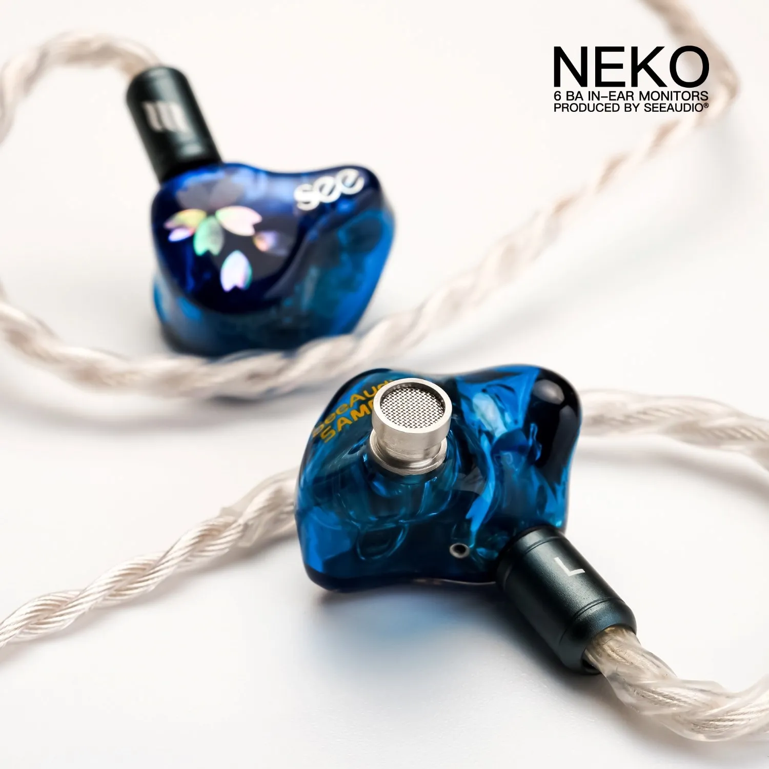 

SeeAudio Neko 6BA IEMs In-Ear Monitors with EA CADMUS OCC Silver Plated Cable HiFi Wired Headphone J-POP Music Earbuds 2Pin 0.78