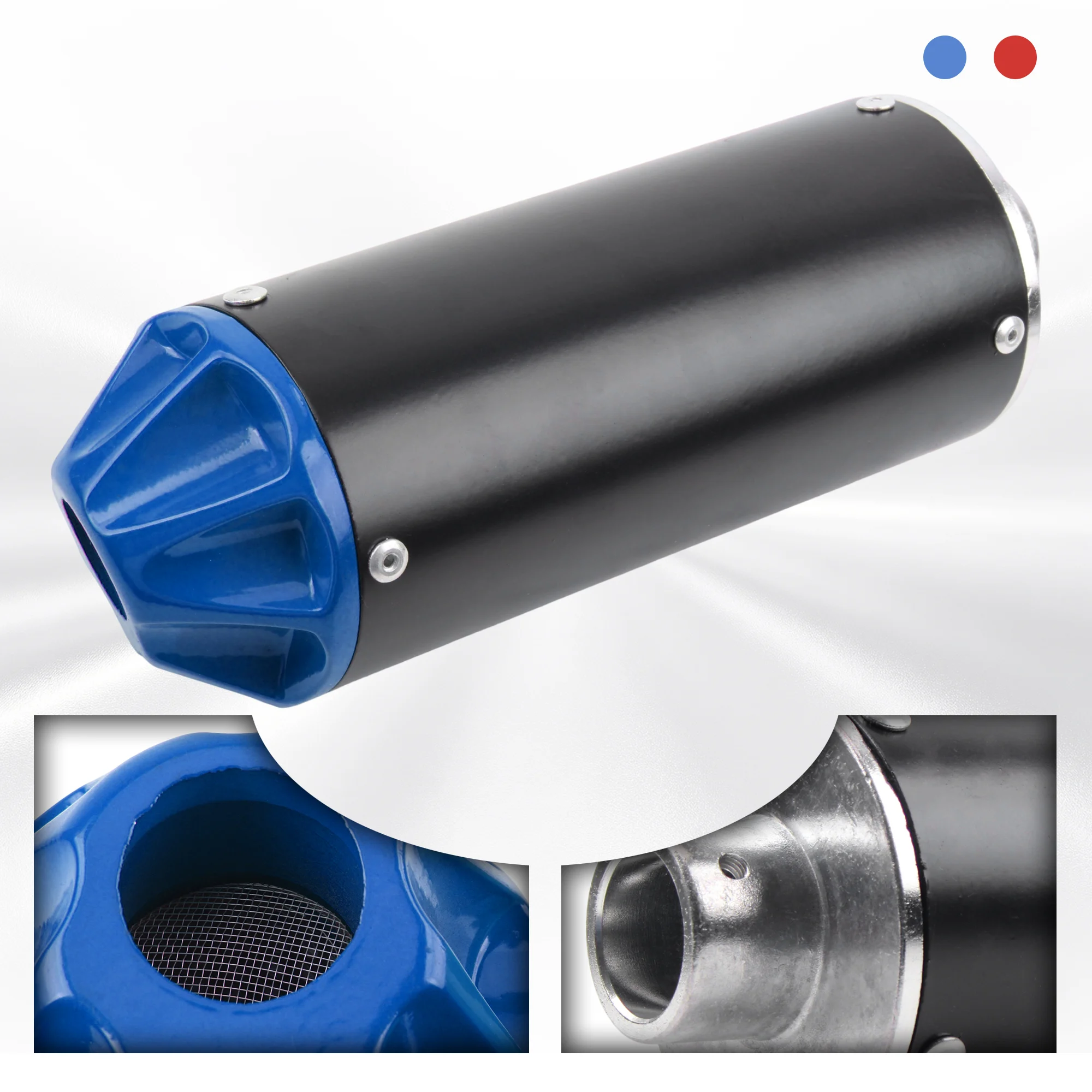 Motorcycle 28mm Muffler Exhaust Pipe Full System Fit For 110 125cc 150cc PIT PRO Quad Bike Dirt ATV kayo BSE EXC CRF Accessories view 3
