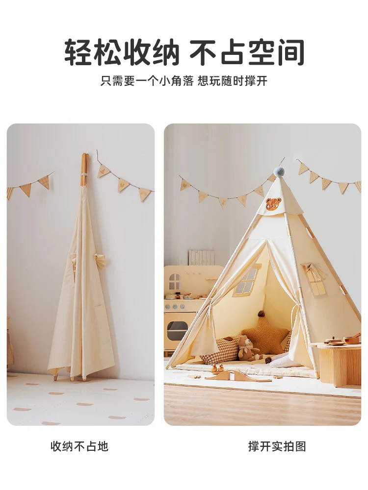 Inns – tente d'intérieur pour enfants, petite maison de princesse indienne, jouets pour garçons et filles, maison de jeux pour bébés