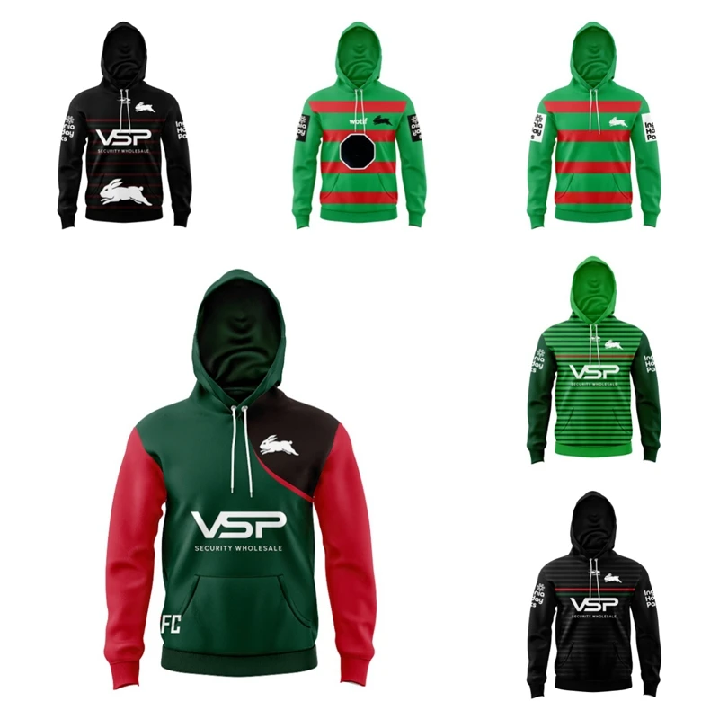 

2024 Kids Hoodie South Sydney Rabbitohs Home Away Home Training Rugby Jersey (Custom name and number )