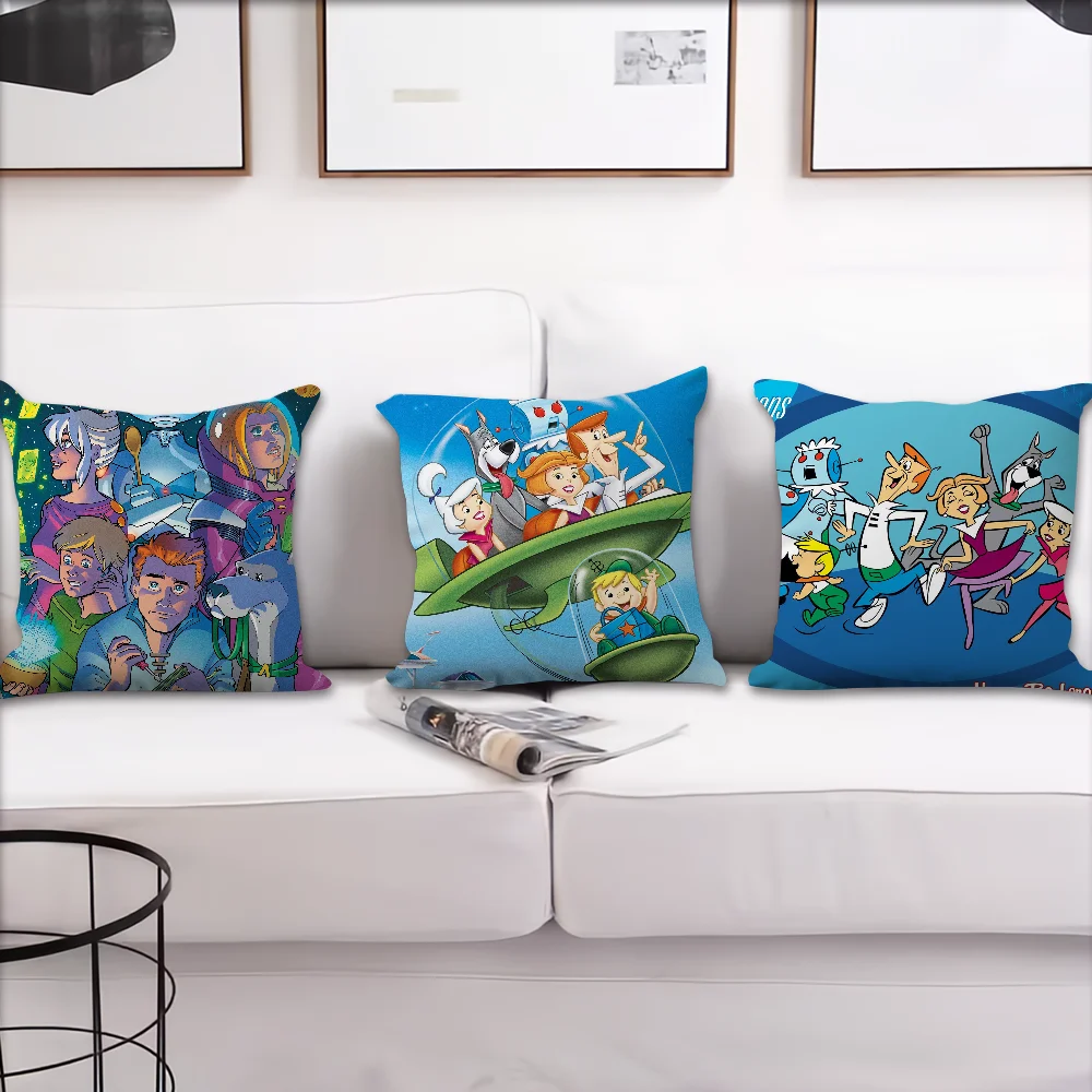 Cartoon The J-Jetsons cushion cover Accessories Square Cushion Room Bedroom Headboard Sofa Living Backrest Car Nap Time