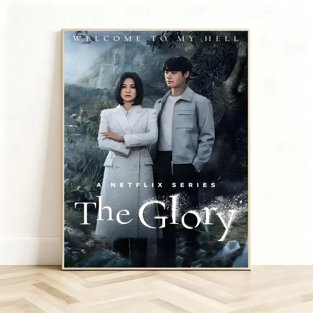 Revenge K-Drama T-The Glory Part 2 Poster Classic Self-Adhesive PP Wall Sticker for Living Room Bar Decor Gift
