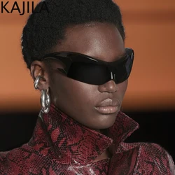 Y2K Sports Punk Sunglasses Women Men 2026 New Trendy Retro 2000's Sun Glasses for Lady One-piece Steampunk Eyewear Shades UV400
