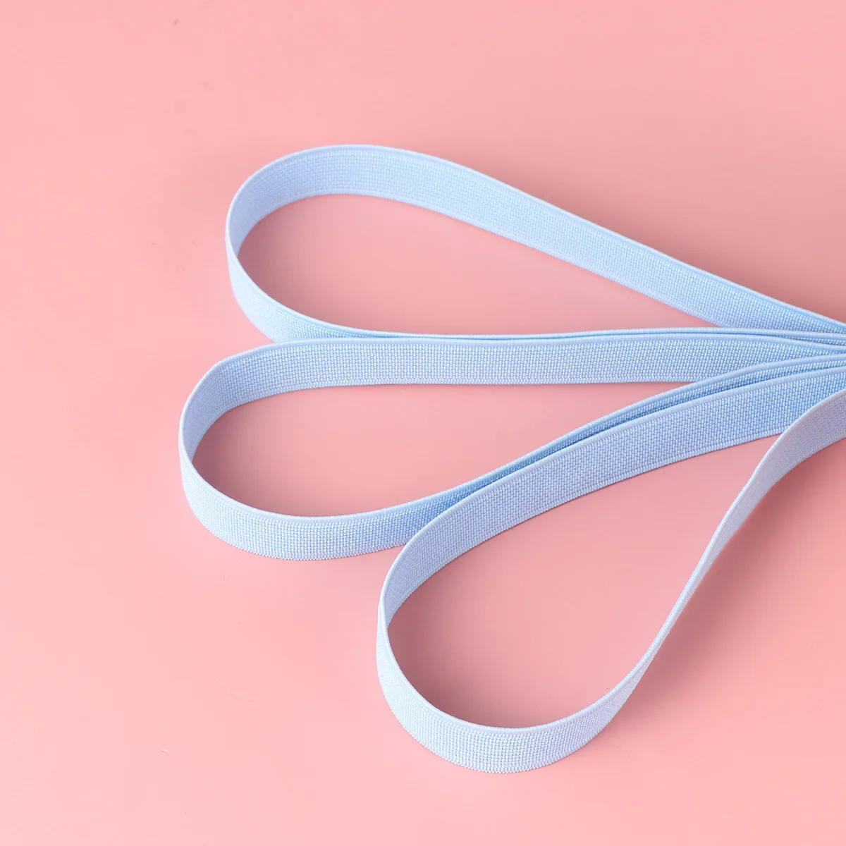 

1 Roll Precise Shoes Elastic Band DIY Elastic Band Shoes Accessory Thickened Plain Elastic Band (1.5cm Width, 16m/Roll, Sky-blue