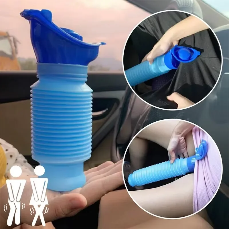 Car Adult Urinal Portable Shrinkable Personal Mobile Toilet Potty Pee Bottle For Outdoor Auto Travel Traffic Camping WORLDKPI