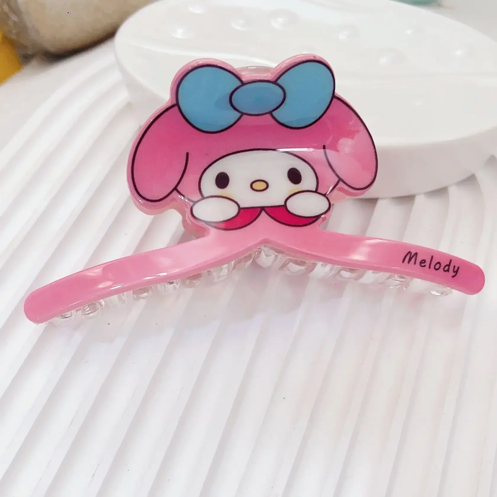 1Pcs/pack Sanrio Hairpin Kawaii Hellokitty Y2K One Piece Hair Grab Cartoon Kuromi Cinnamoroll Cute Girl Hair Accessories Gift