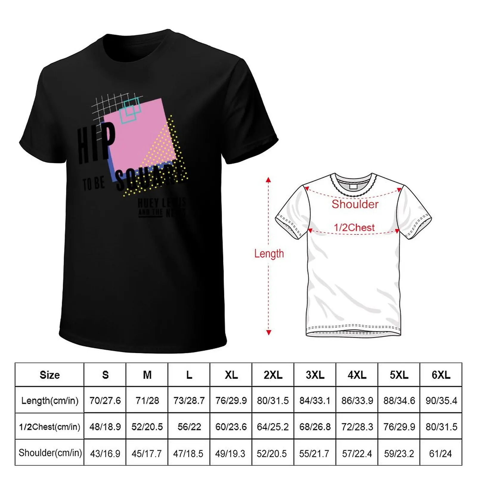 Hip to Be Square - 80s Throwback T-Shirt Breathable Mesh Panel T-Shirt