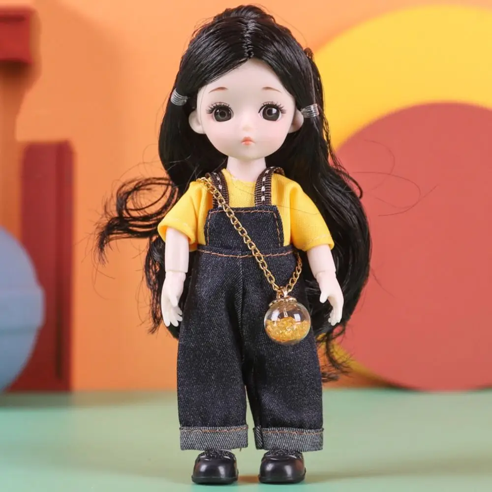 

with Clothes BJD Dolls Dress Up 13 Movable Joints Simulated Eye Hinge Doll Cute 1/12 BJD Removable Joints Doll Kids Toy
