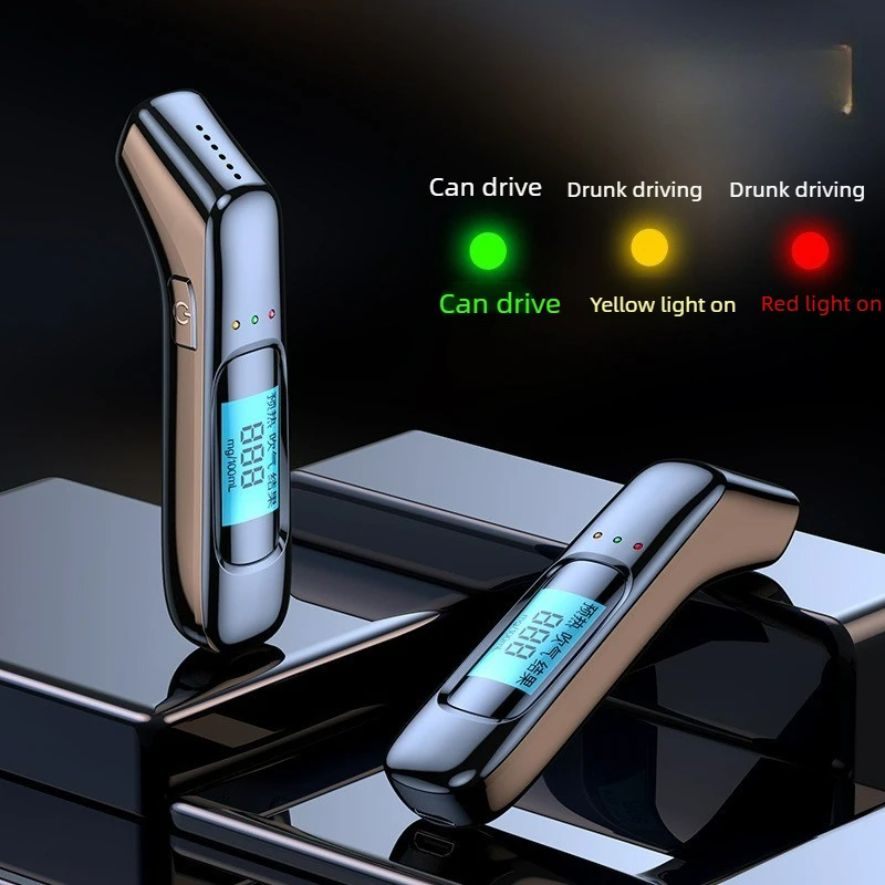 Diagnostic Tool Non-Contact Alcohol Breath Tester Alcoholmeter Alcohol Tester LCD Screen Alcohol Detector Accuracy Breathalyzer