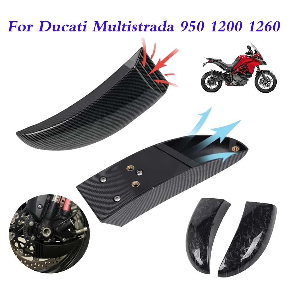

Motorcycle Accessories Front Brake Disc System Air Cooling Ducts For Ducati Multistrada 950 1200 1260 1200S 1260S