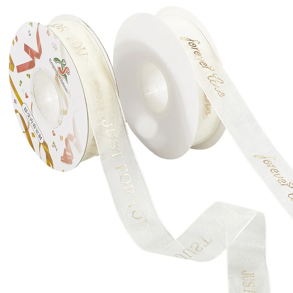 2 Rolls 2 Styles Chiffon Lace Trim for Sewing Decoration Word 1-1/8 inch(28mm) 9.84 Yards(9m)/Set