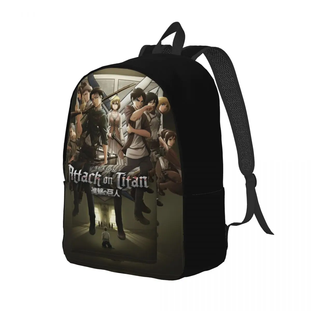 Anime Attack On Titan Backpack for Men Women Casual High School Work Daypack Action Post-Apocalyptic College Canvas Bags Sports