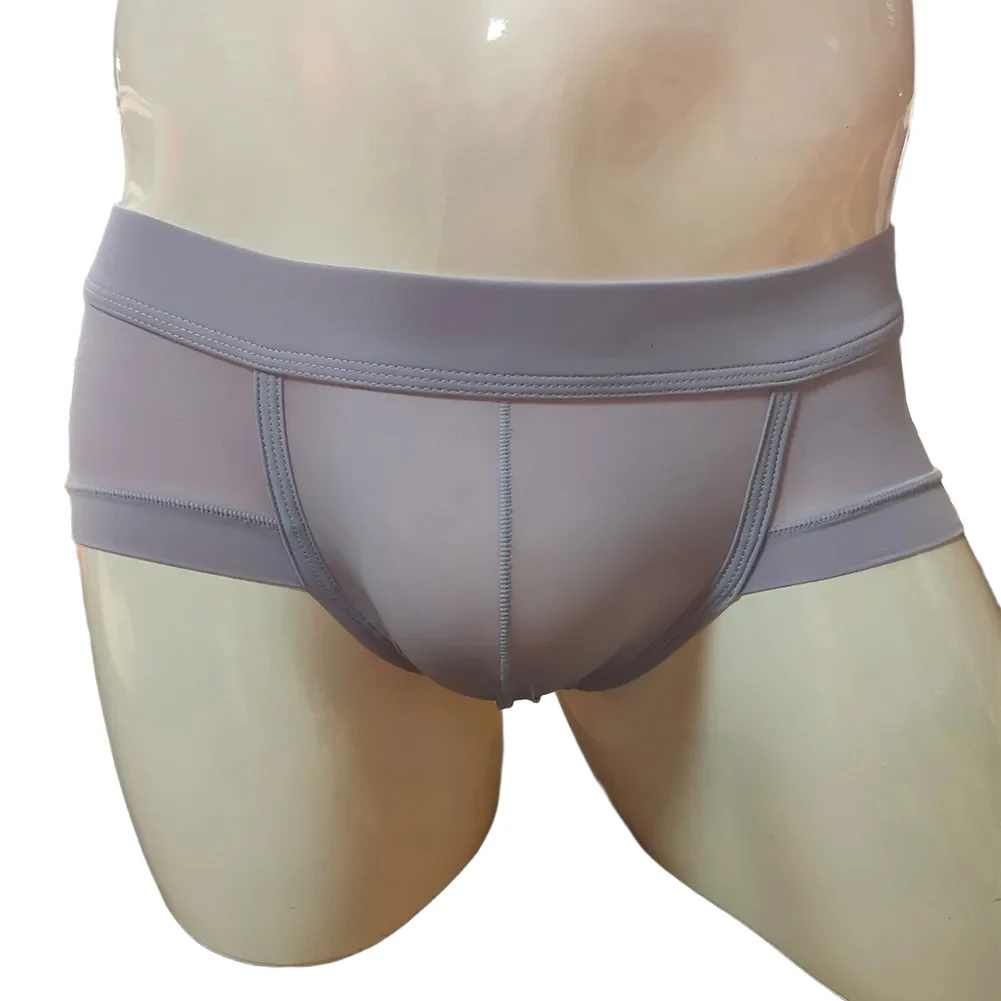 شورت بوكسر رجالي سريع الجفاف من الحرير الجليدي مع حقيبة محدبة على شكل حرف U ملابس داخلية رياضية تتقدم الراحة والتهوية #4