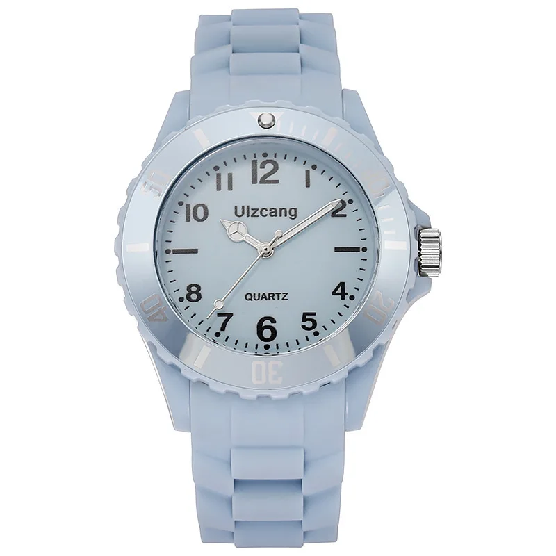 

POPACC Fresh Sports Silicone Watch Strap Fashion Quartz Watch Business Couple Watch Student Daily Decoration Party Gift