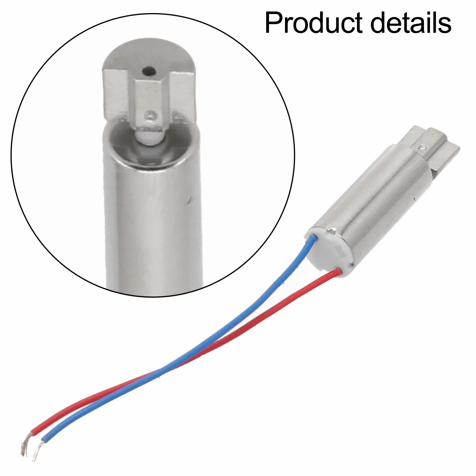 DC 1.5V-5V Motor Hollow Cup Vibration Motor For DIY Projects Voltage Range 1.5V-5V Cable Length 30mm Metal Material