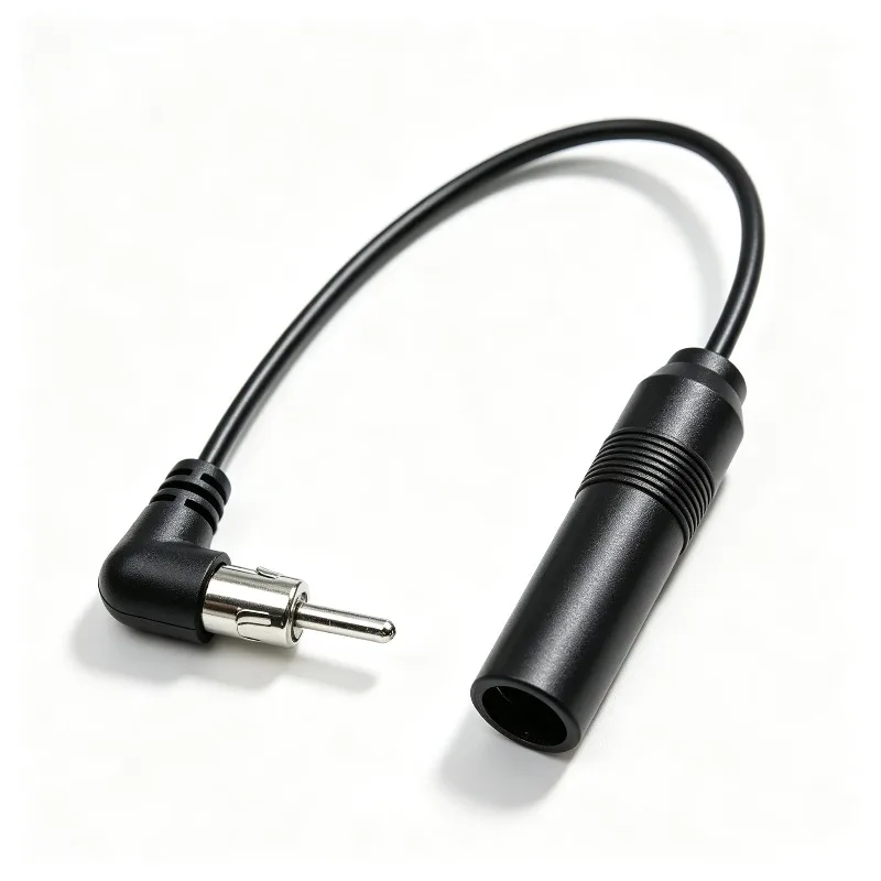 Antenna Adapter 20cm AM/FM Radio Aerial Extension Stereo Audio Radio Car General Elbow Antenna Male To Female Plug Cable Vehicle