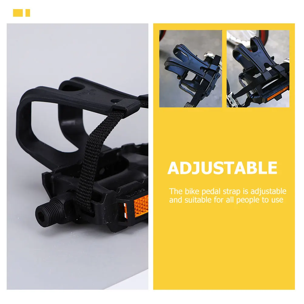 

1 Set Wear-Resistant Toe Clips Replaceable Adjustable Pedal Straps Durable Bicycle Accessories Lightweight Cycling Gear Safe