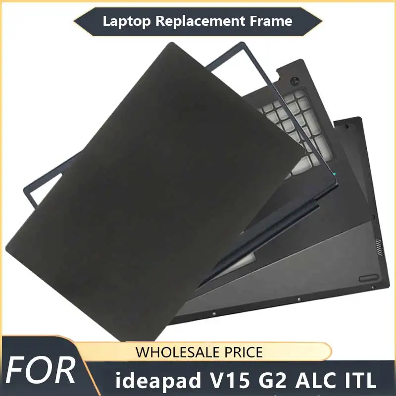 NEW For ideapad V15 G2 ALC ITL Black Laptop LCD Back Cover Front Bezel Palmrest Bottom Case keyboard Touch hinge