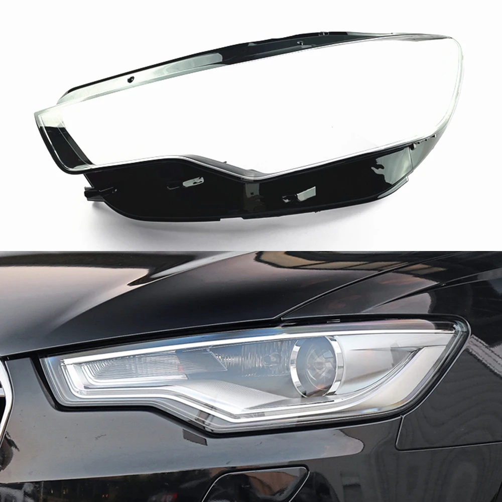 

Для Audi A6L C7 2012-2015 крышка фары прозрачный абажур корпус фары маска линза из плексигласа