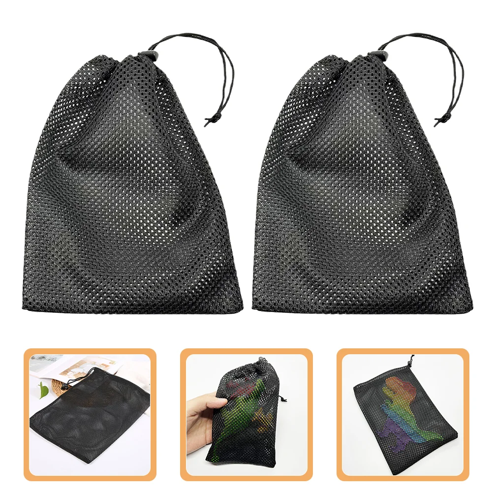 

10 PCS Storage Bag Clear Drawstring Bags Mesh Extra Large Ball Camping Toy Travel