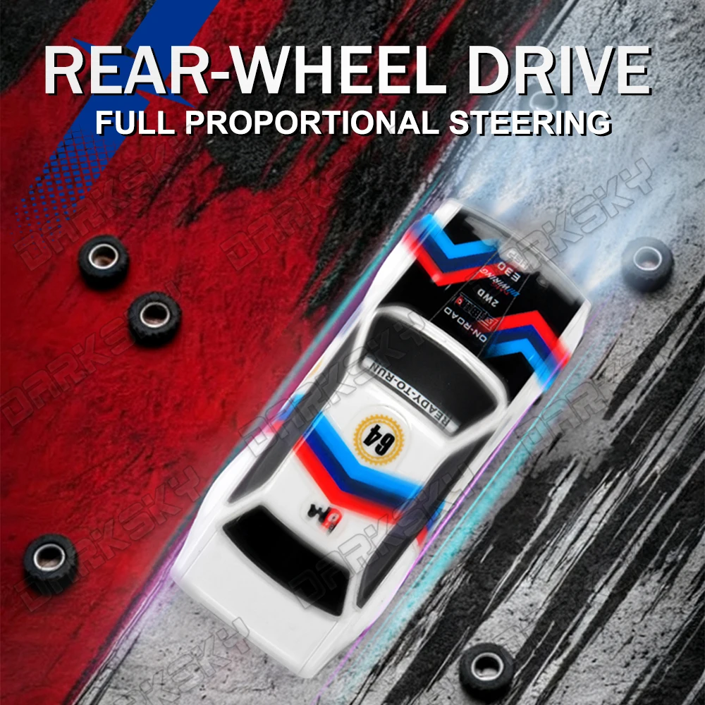 TinyGear 1/64 ミニ RC 電動リモコンモデルカーデスクトップシミュレーションオンロードレーシング大人子供のおもちゃ