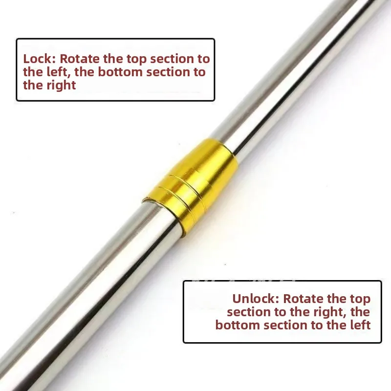 Stainless Steel Extendable Pole for Cherry Blossom Picking And Fishing Multi Functional High Altitude Universal Fish Fork